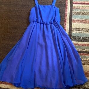 Gorgeous Tea Length Royal Blue Gown